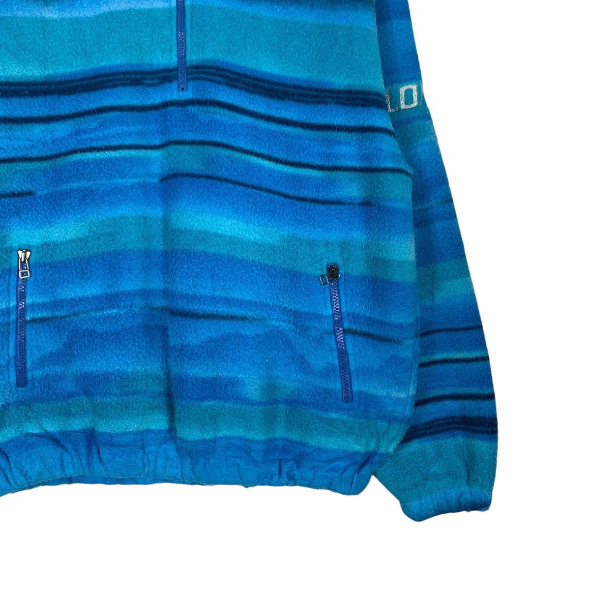 SALOMON Half Zip Pullover Blue Fleece #1360-C61