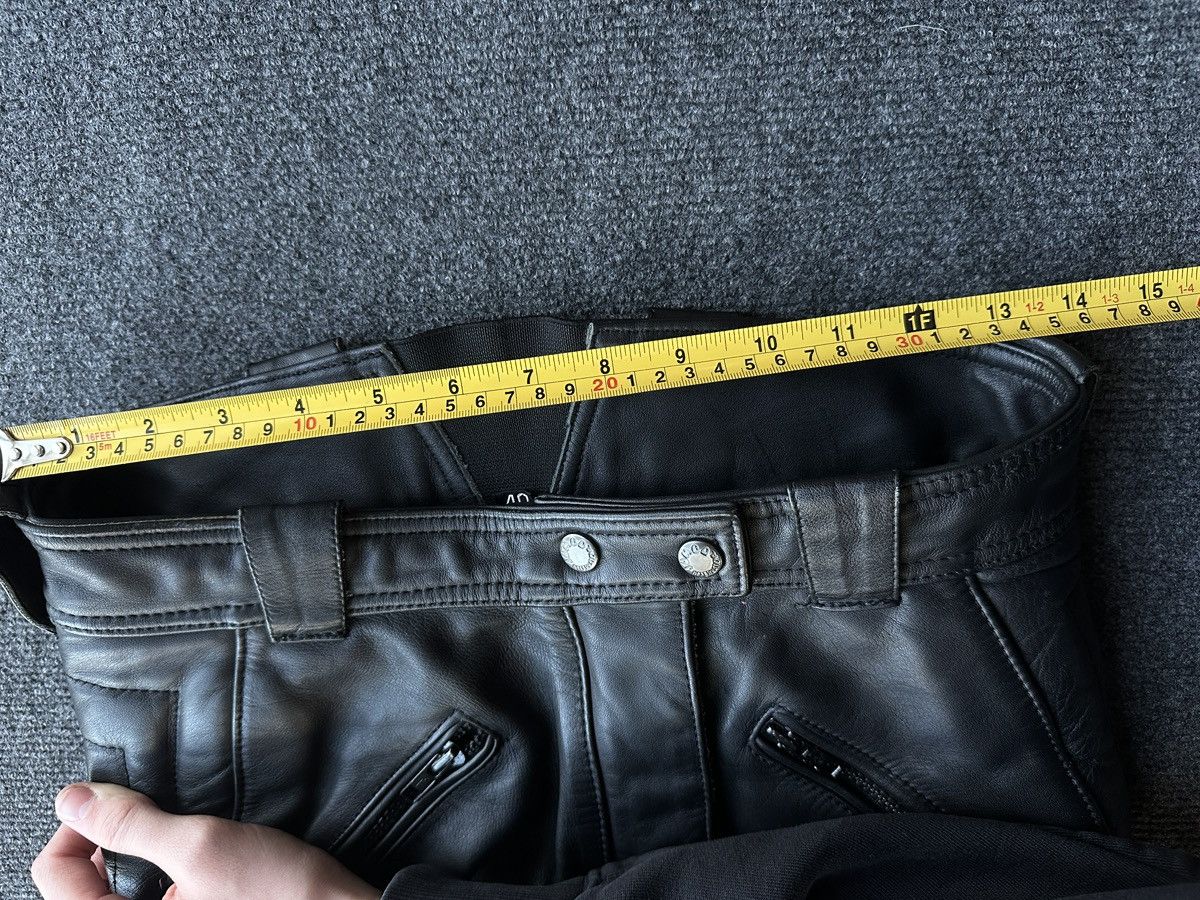 Leather 🚨GRAIL LEATHER PANTS RACING VNTG Cowboy Biker Leather Pants Size US 27 - 19 Thumbnail