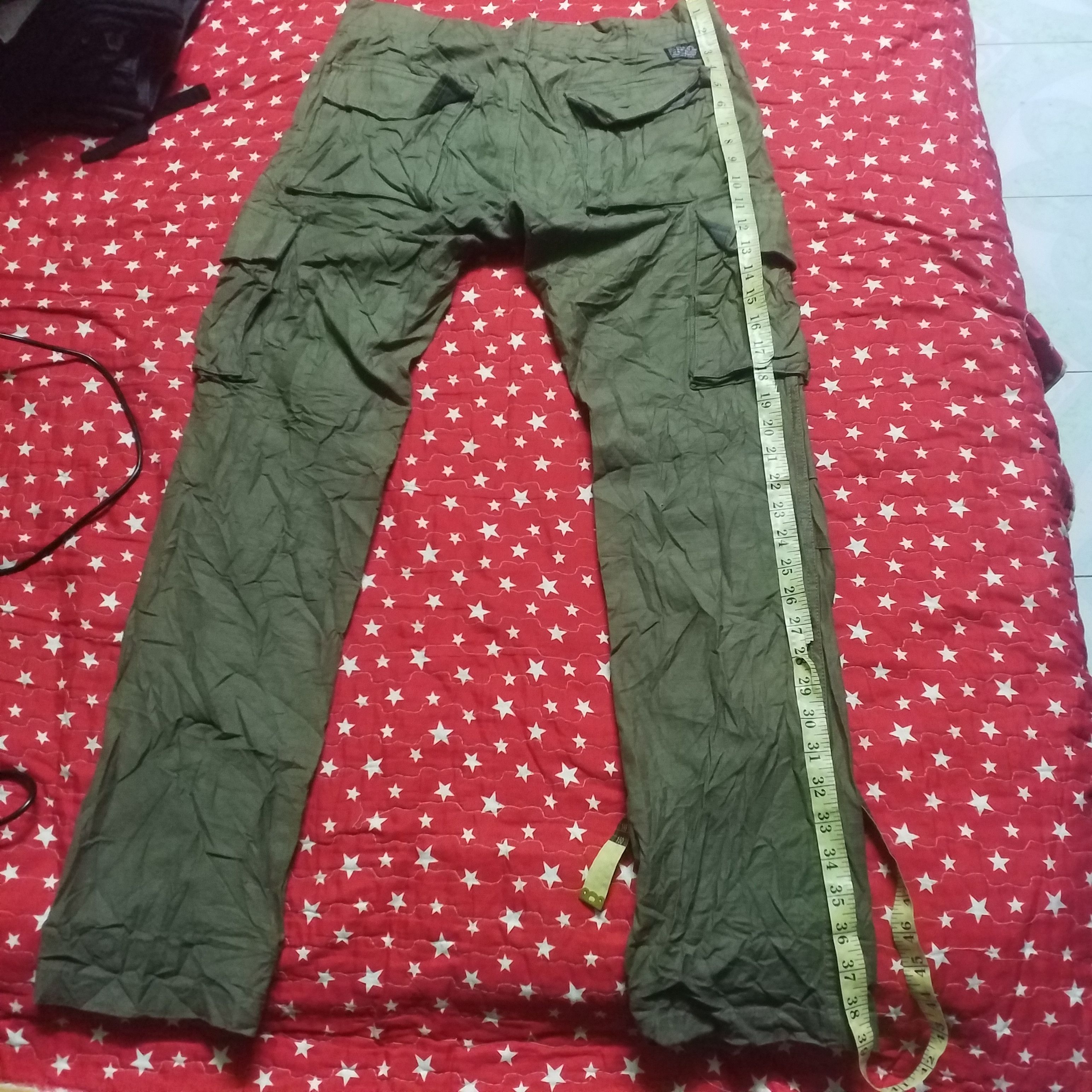 Japanese Brand army green cargo urban work trousers Size US 31 - 7 Thumbnail