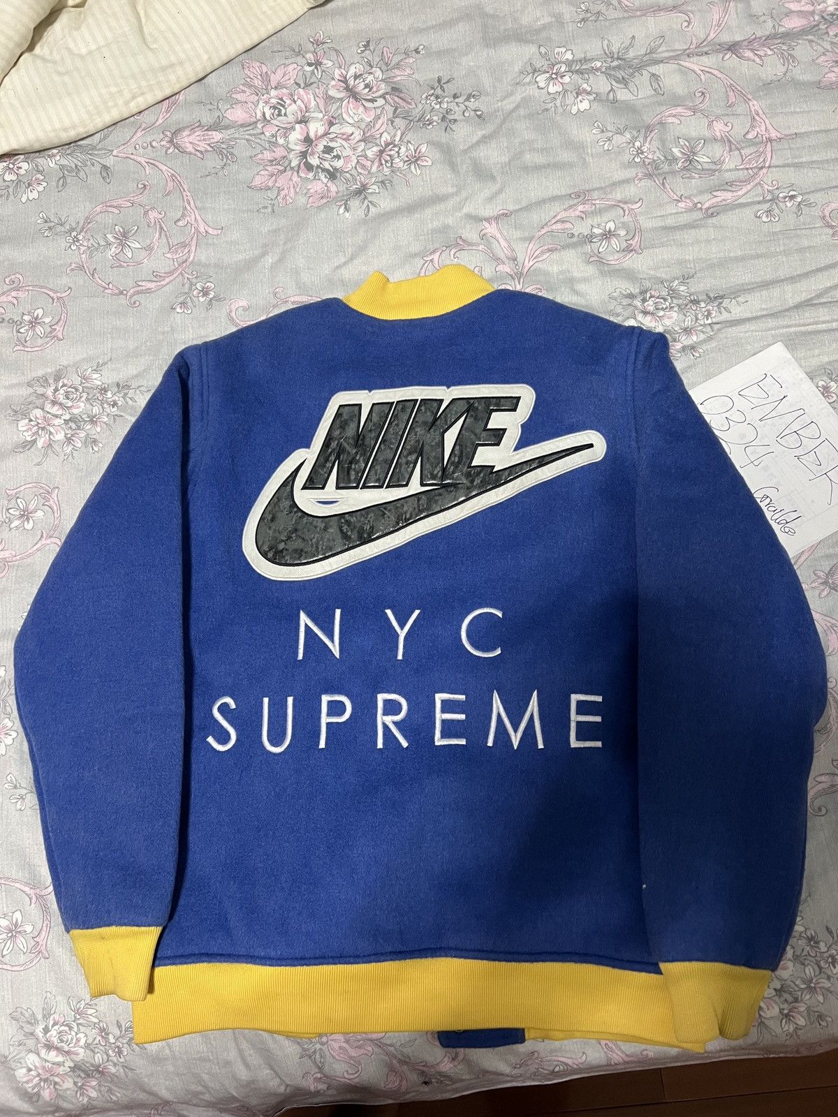 supreme nike sb varsity jacket