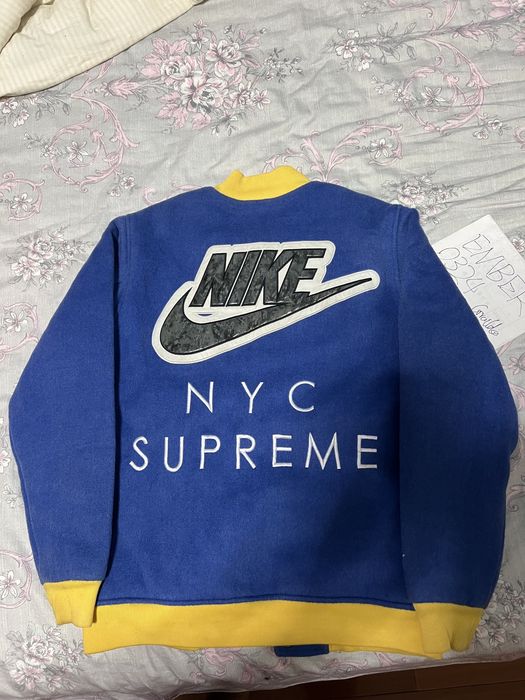 Supreme nike outlet sb varsity jacket