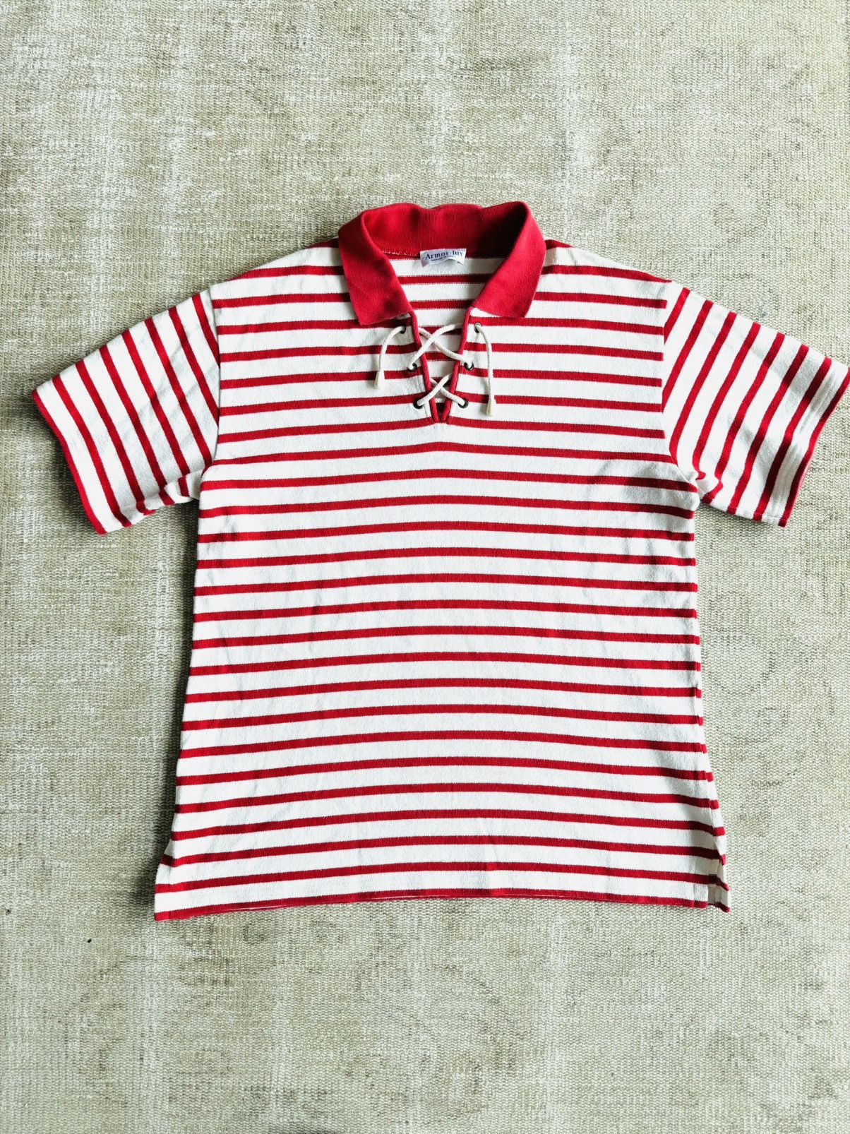 Armor-Lux Armor Lux Breton striped lace up polo shirt sz 4 Size US L / EU 52-54 / 3 - 2 Thumbnail