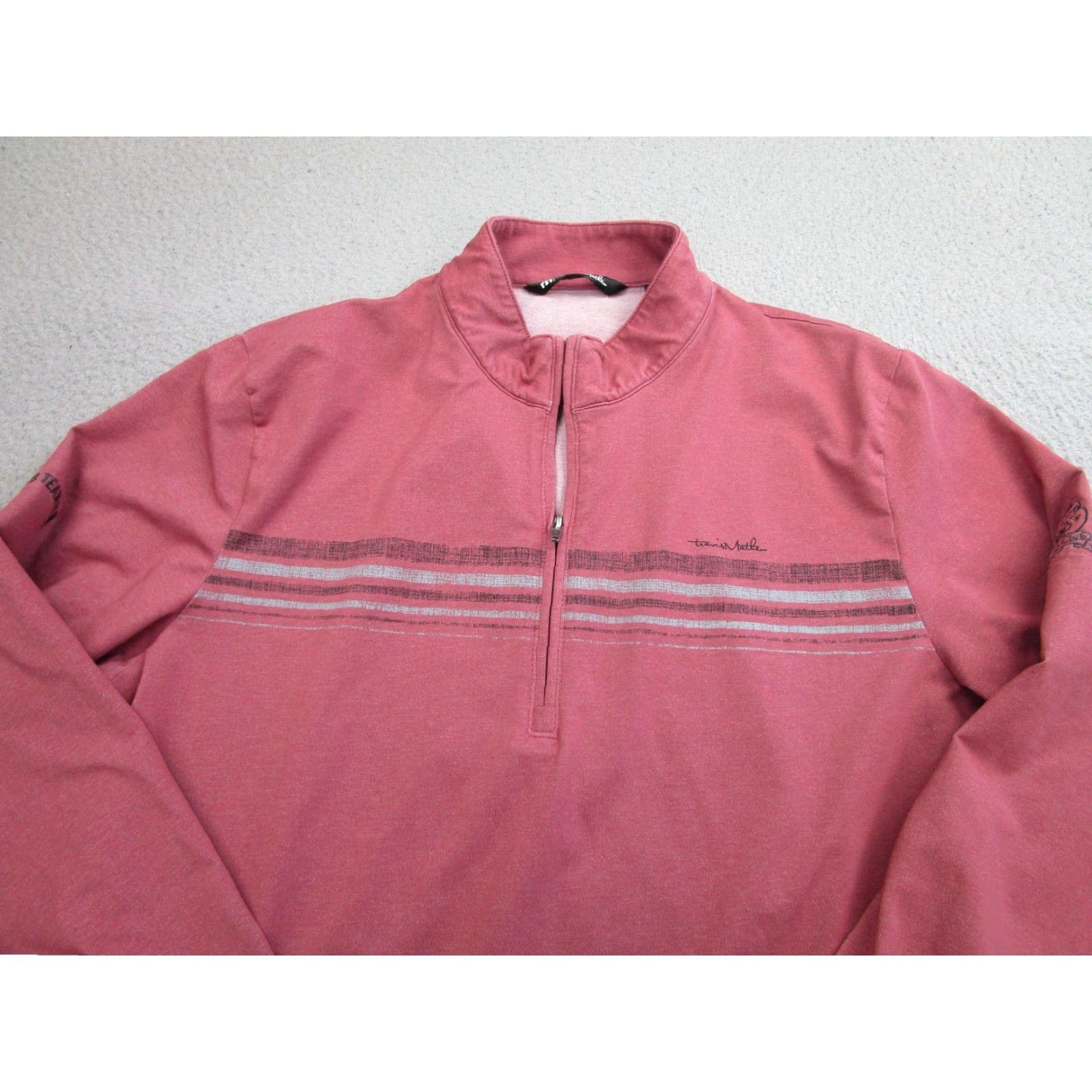 TravisMathew TravisMathew Pullover Mens Large Red Valencia Country Club Golf Quarter Zip 2023 Size US L / EU 52-54 / 3 - 2 Thumbnail