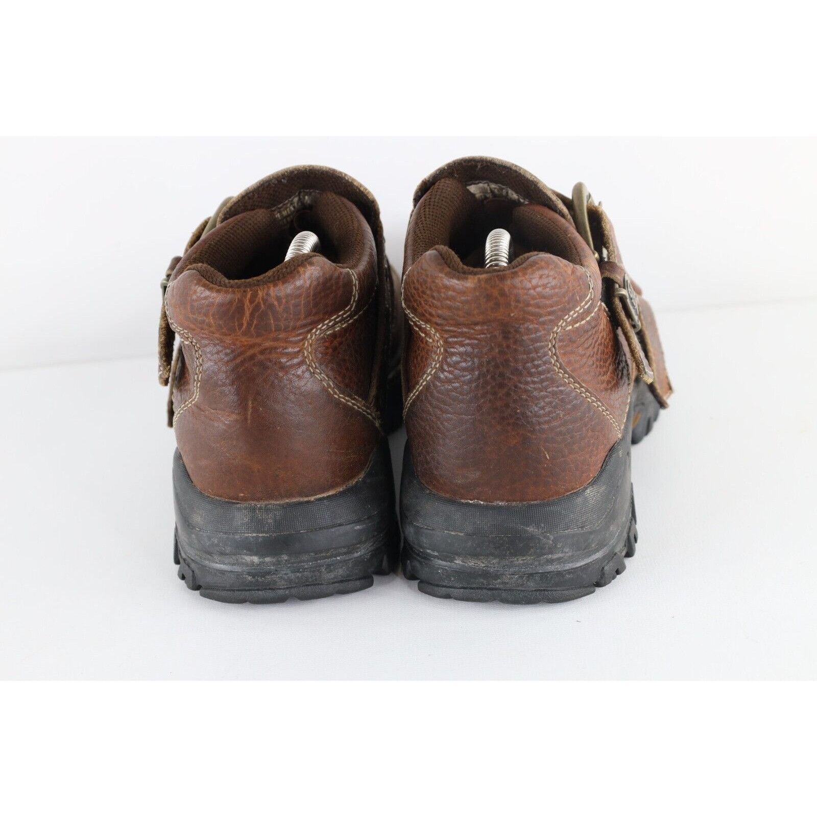 Vintage Vintage 90s Y2K Distressed Gothic Chunky Leather Strap Boots Size US 8.5 / EU 41-42 - 5 Thumbnail