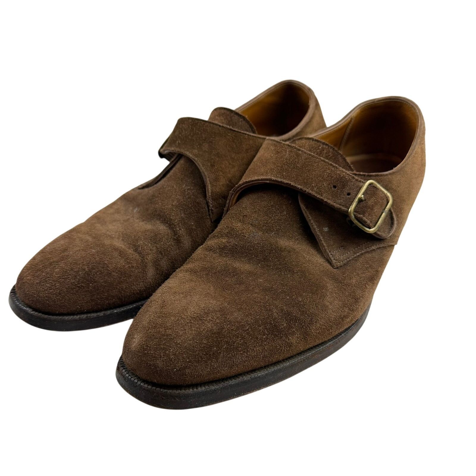 Tom James Tom James Laxton Suede Monk Strap Shoes 10.5D England Size US 10.5 / EU 43-44 - 1 Thumbnail