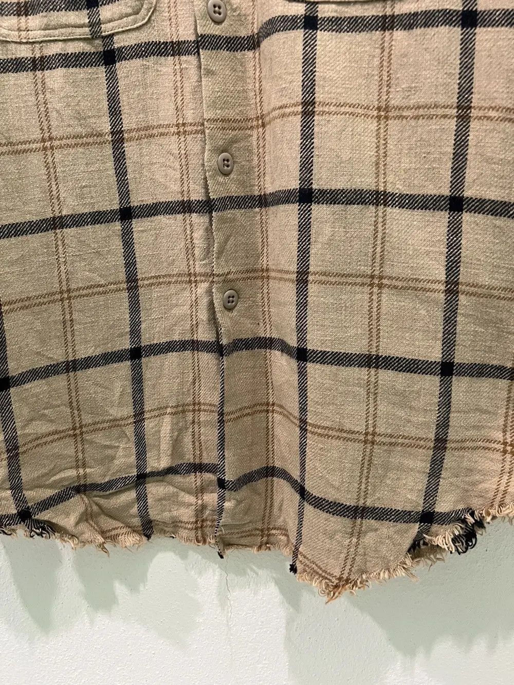 Flannel Japanese Brand Shuttle Notes Distress Design Flannel Shirt Size US M / EU 48-50 / 2 - 4 Thumbnail