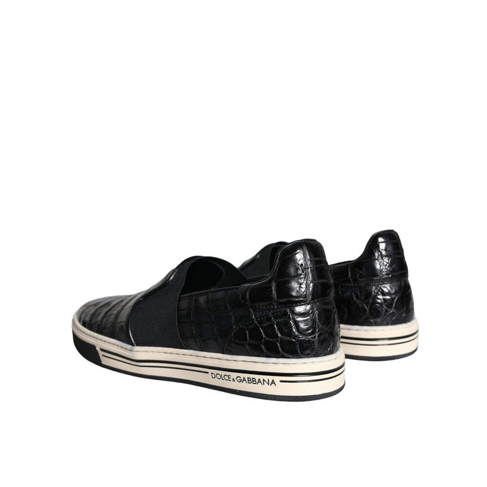 Dolce & Gabbana Dolce & Gabbana Black Leather Loafers Slippers Casual Shoes Size US 6 / EU 39 - 4 Thumbnail