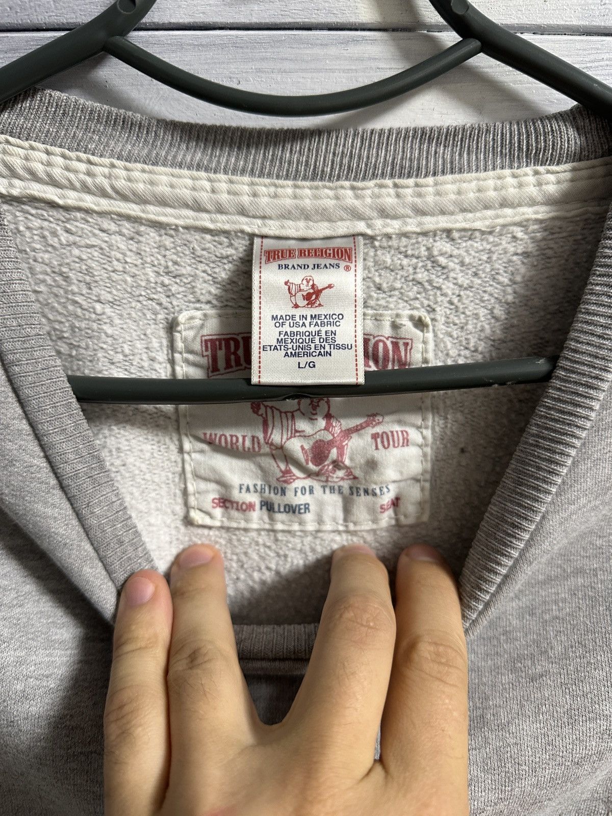 True Religion Rare Sweatshirt True Religion Japan Style Small Logo Size US L / EU 52-54 / 3 - 6 Thumbnail