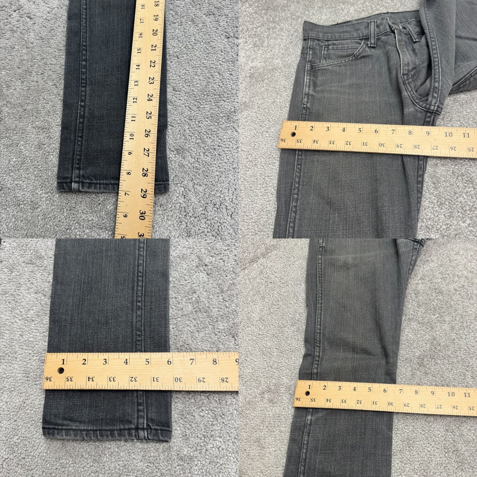 Levi's Levi's 510 Super Skinny Jeans Mens 28x30 Gray Charcoal Wash Stretch Denim Cotton Size US 28 / EU 44 - 9 Thumbnail