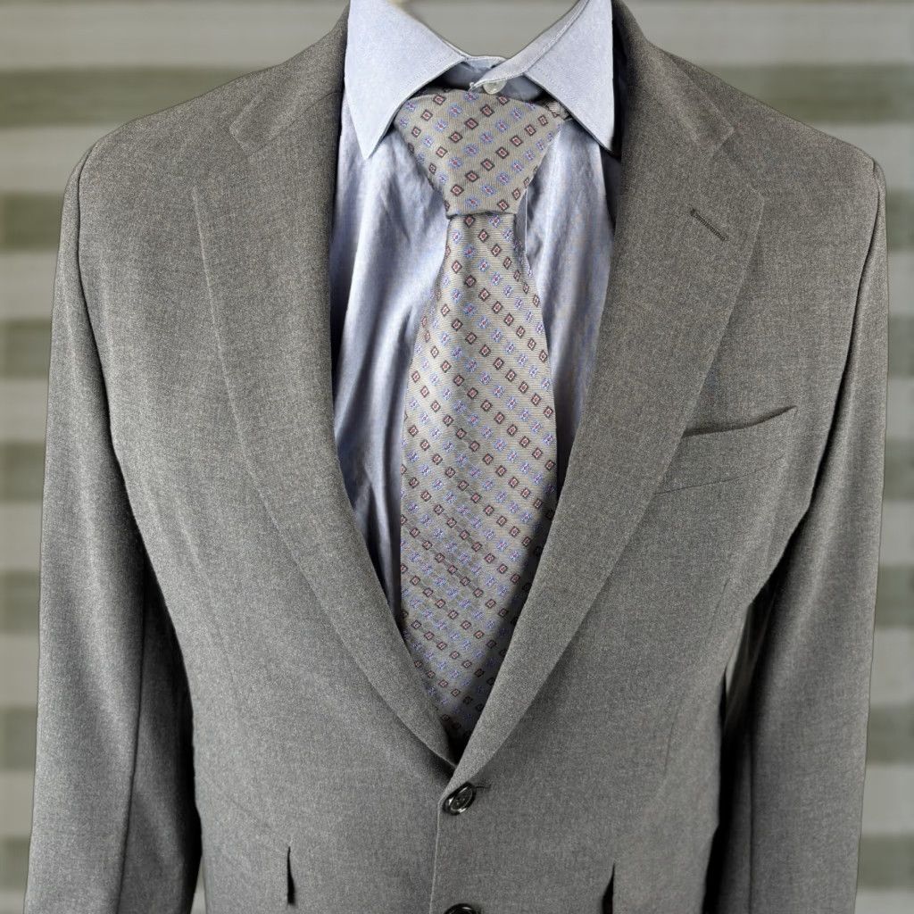 J.Crew J.CREW Thompson Blazer Mens 38S Gray Stretch Sport Coat Jacket 2 Button Size 38R - 1 Thumbnail