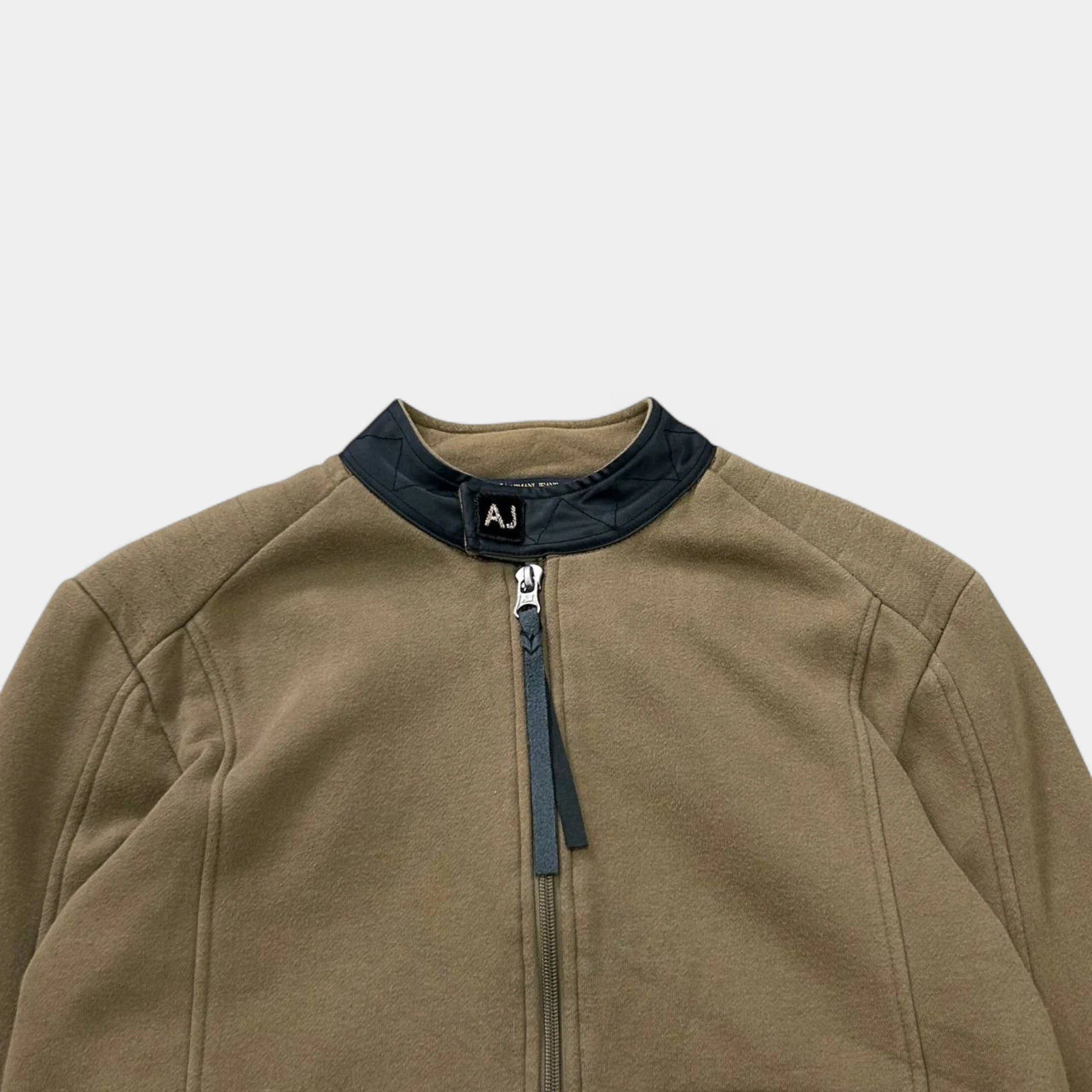 Armani Armani Jeans 2000s Soft Fleece Khaki Brown Jacket Size US L / EU 52-54 / 3 - 2 Thumbnail
