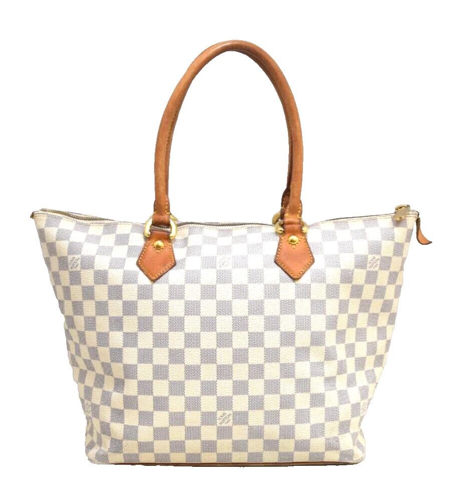 Louis Vuitton Auth Louis Vuitton Saleya MM Tote Bag Azur Canvas N51185 Size ONE SIZE - 2 Thumbnail