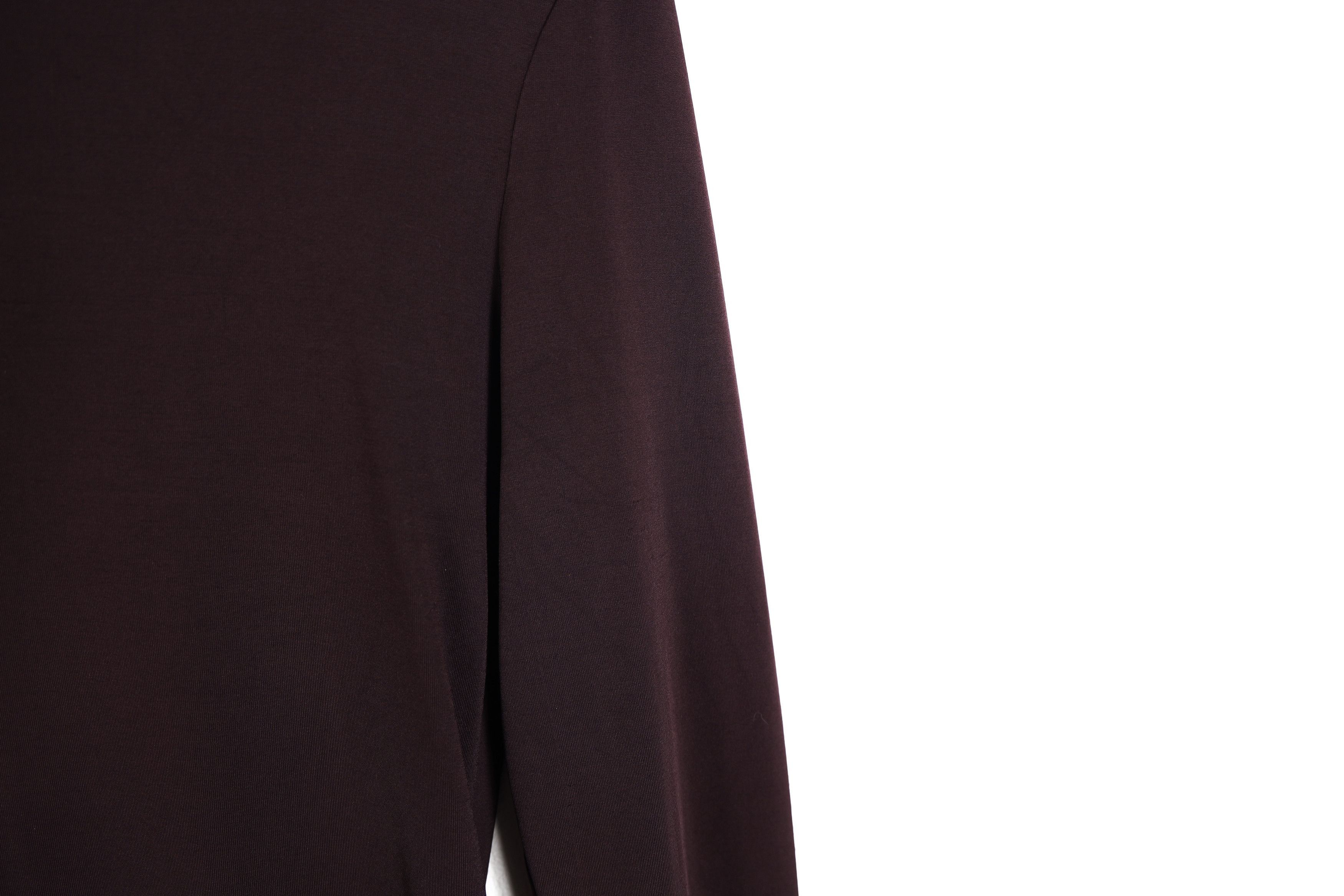 Issey Miyake Vintage Issey Miyake Dark Burgundy Long Sleeve T-shirt Tee Size M / US 6-8 / IT 42-44 - 7 Thumbnail