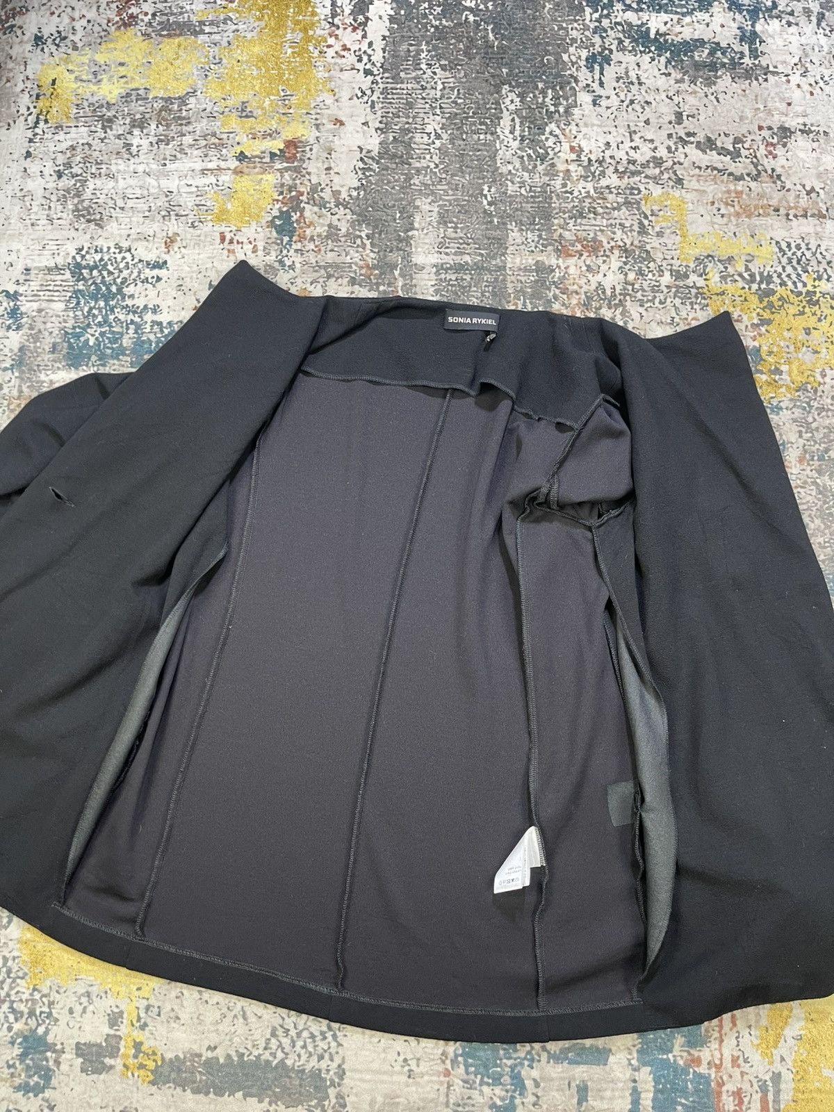 Sonia Rykiel Sonia Rykiel Black Rayon Stretch Jacket Size M / US 6-8 / IT 42-44 - 6 Thumbnail
