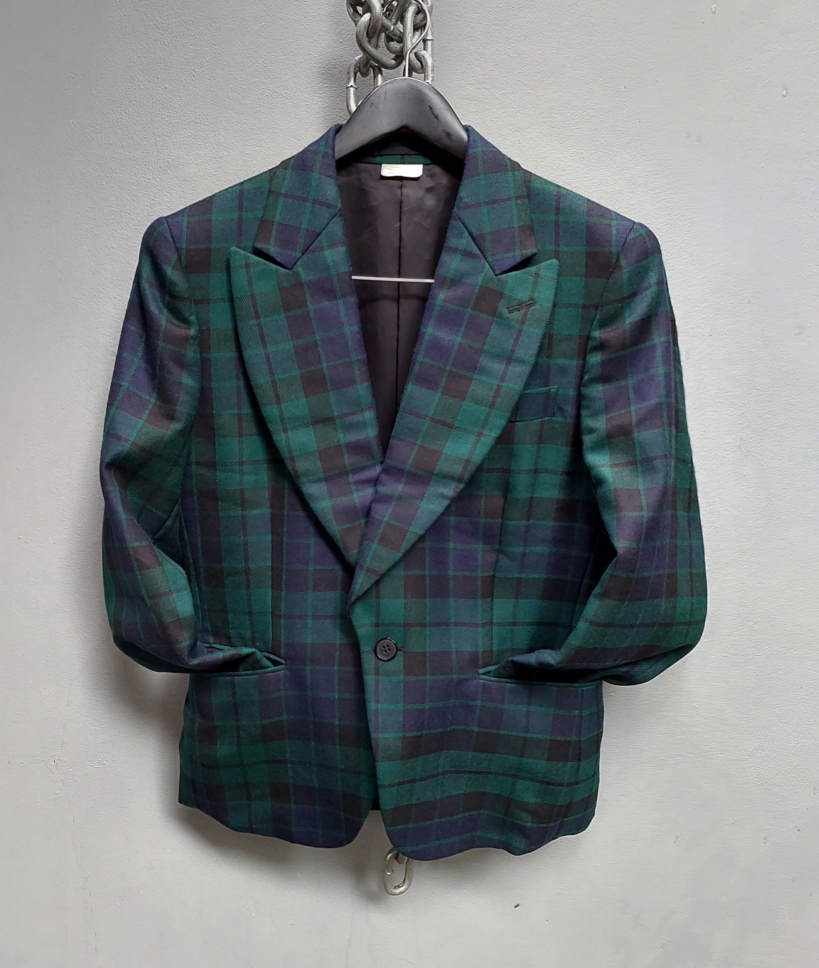 Comme des Garcons Comme des Garcons Flannel One-Button Jacket Size 36S - 2 Thumbnail