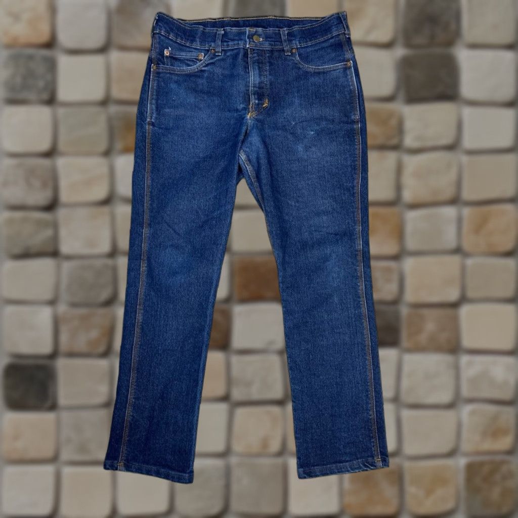 Vintage Origin Jeans Mens 36 Blue Denim Cotton Mid Rise Legit Fit Straight Leg 36x31 Size US 36 / EU 52 - 1 Thumbnail