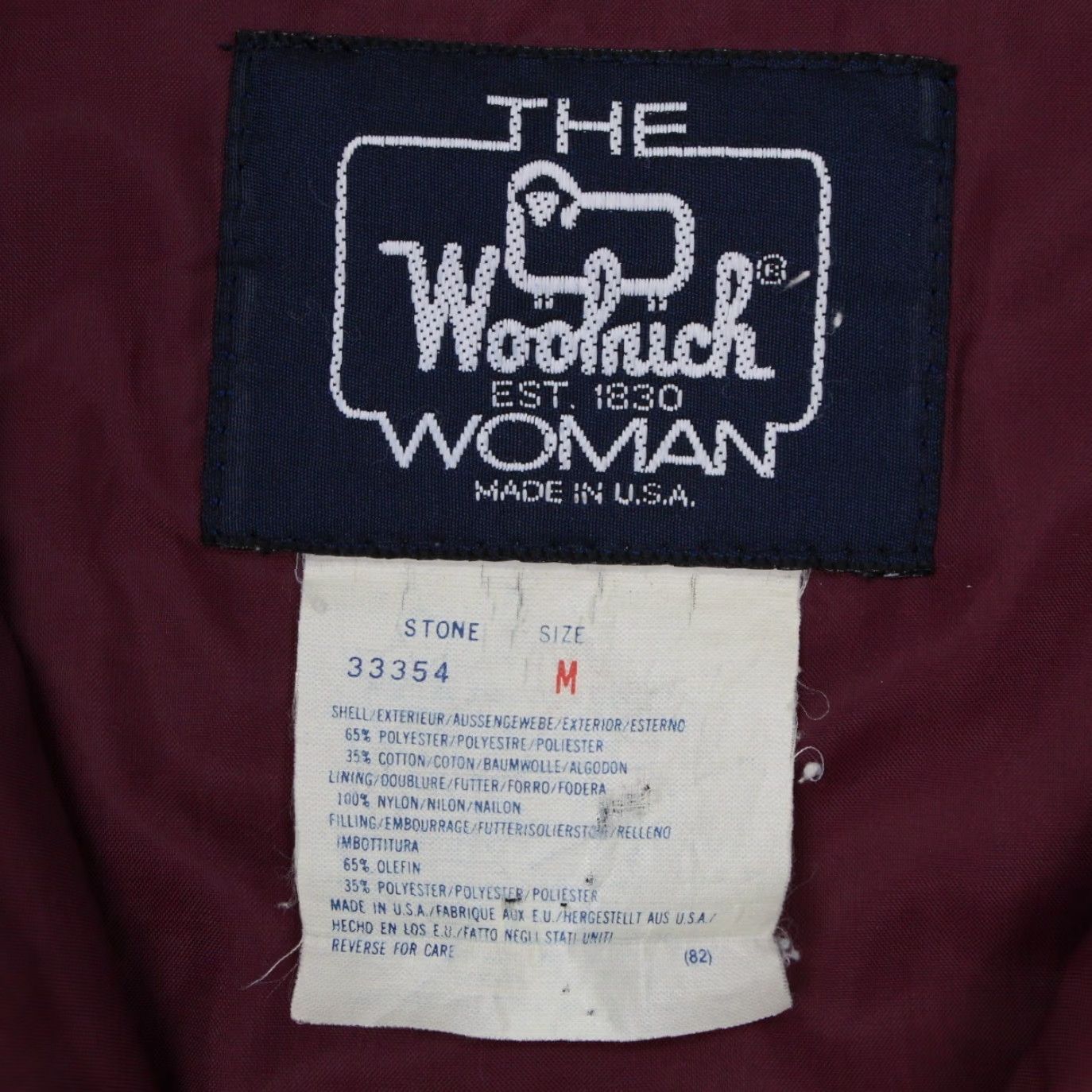 Vintage VTG Woolrich Chore Jacket Womens Medium Beige Full Zip Snaps Olefin Filling Coat Size M / US 6-8 / IT 42-44 - 6 Thumbnail