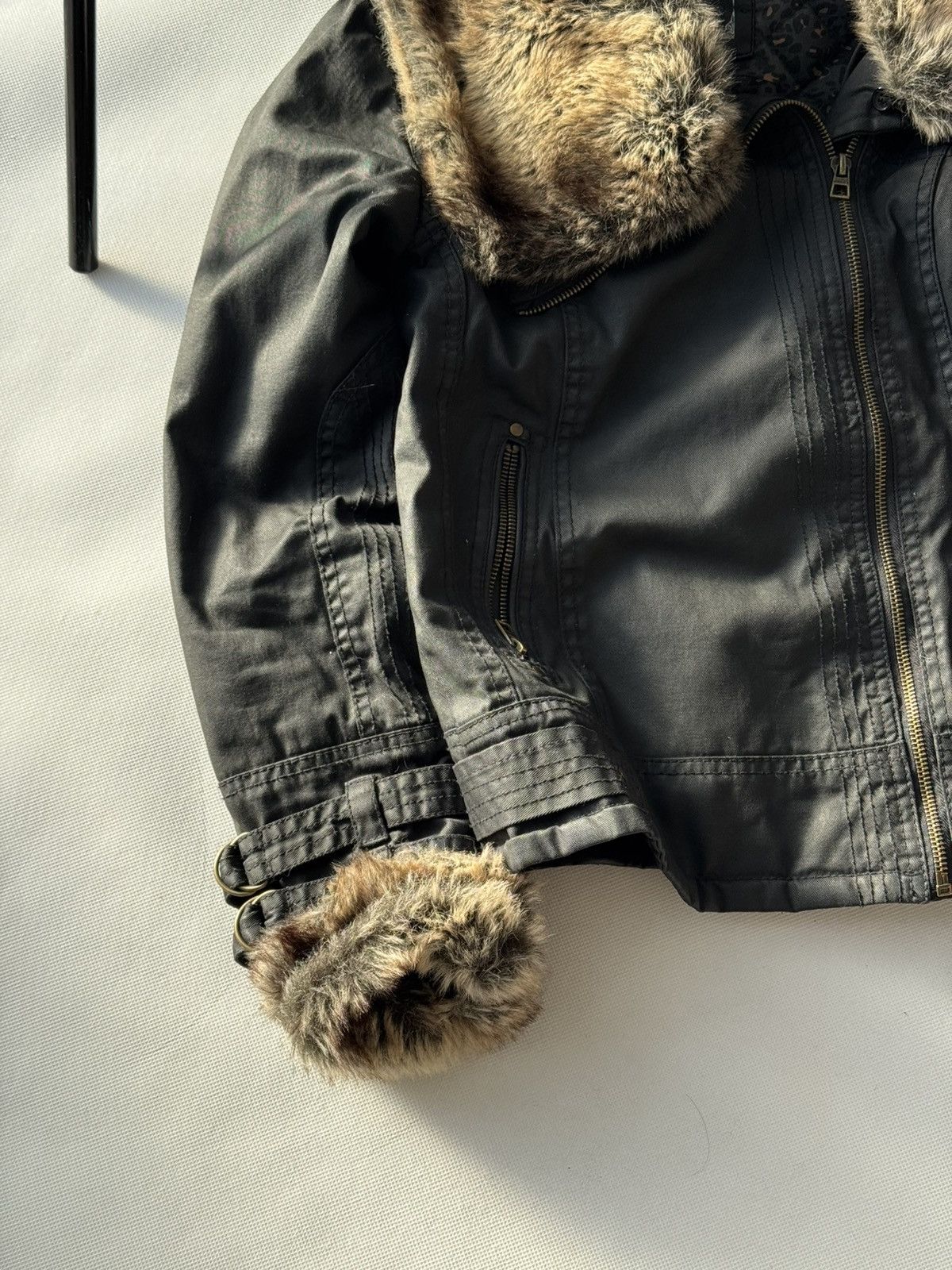 Japanese Brand Vintage Y2K Motorcycle Fur Collar Avantgarde Jacket Size US M / EU 48-50 / 2 - 19 Thumbnail