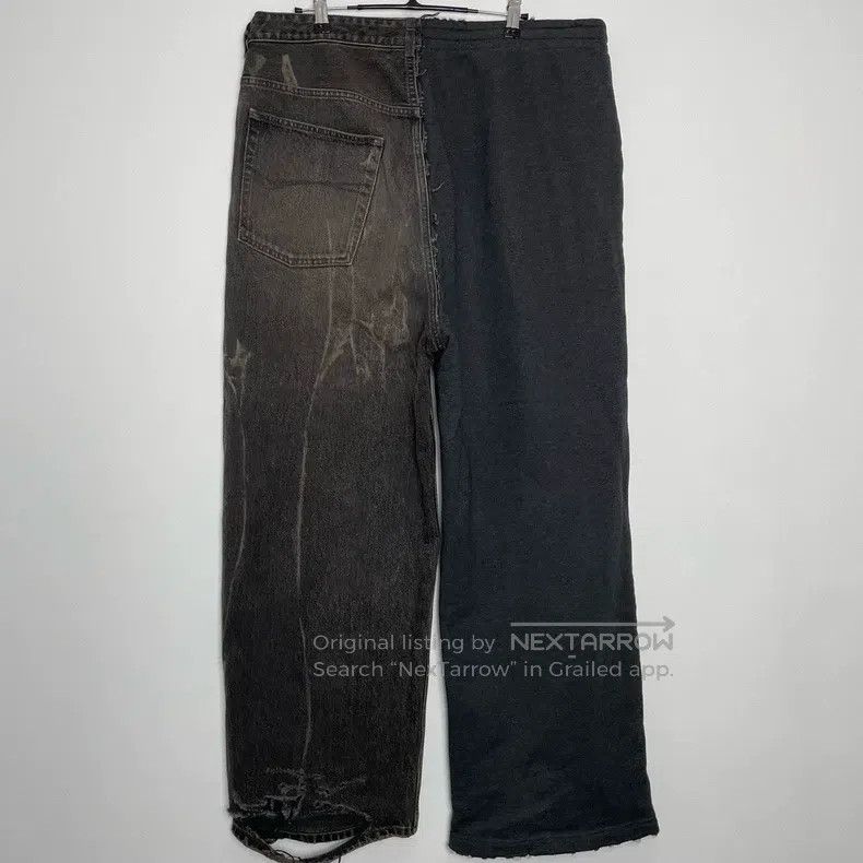 Balenciaga Balenciaga size XS Patchwork Denim Sport Pants Size US 27 - 2 Thumbnail