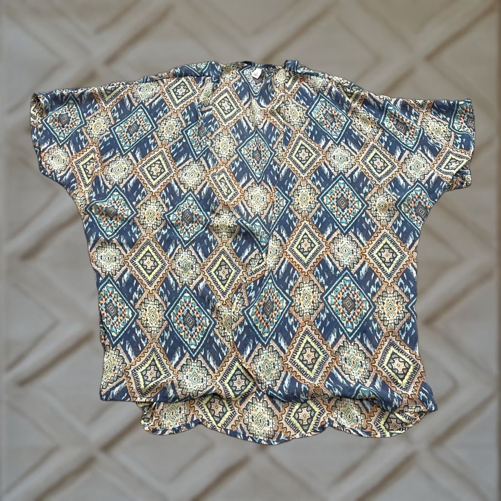 Vintage Unbranded Blouse Shirt womens Small Short Sleeve Open Tropic Boho Casual Top Size S / US 4 / IT 40 - 1 Thumbnail