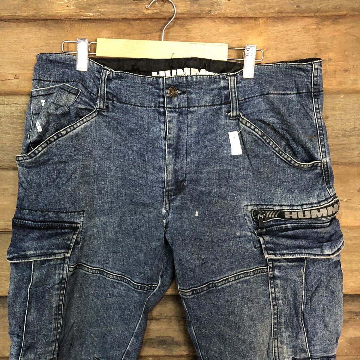 Hummel Hummer Blue Cargo Multipocket tactical denim Pants #7379 Size US 34 / EU 50 - 9 Thumbnail