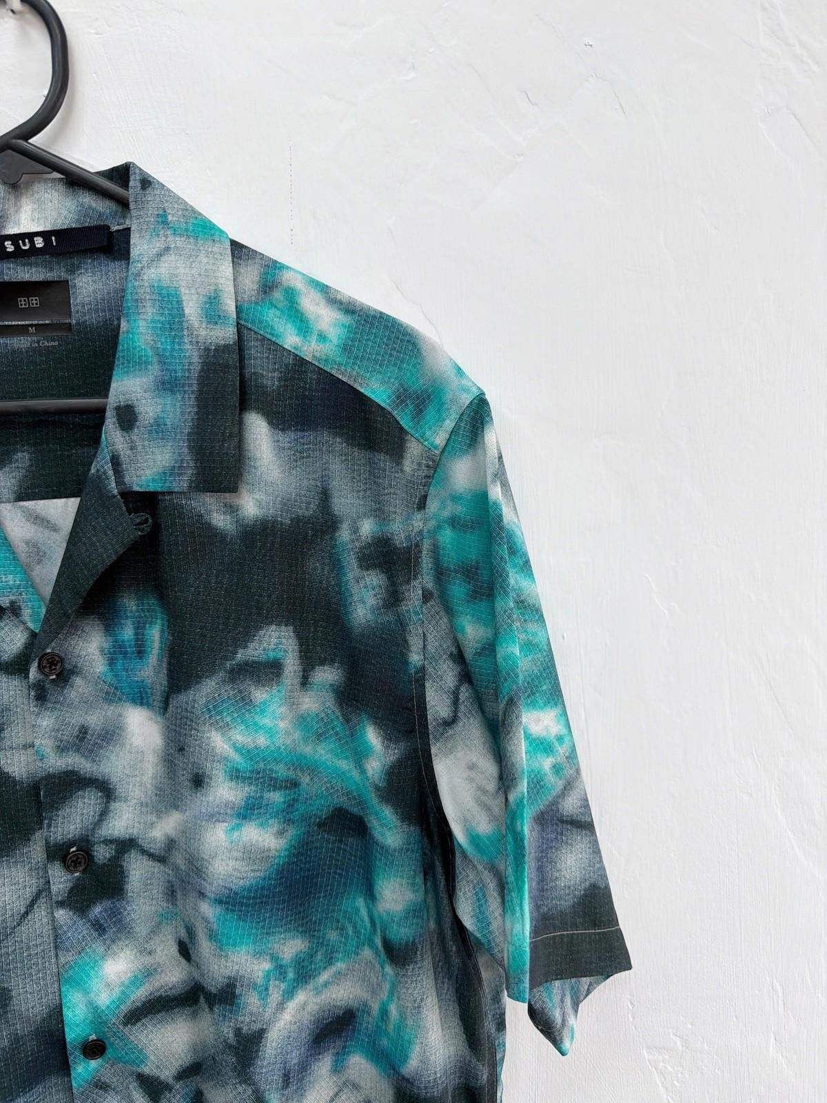 Ksubi new ksubi medium m short sleeve resort shirt green digital Size US M / EU 48-50 / 2 - 2 Thumbnail