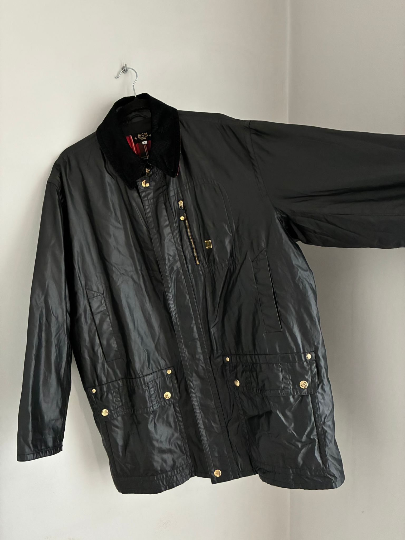 MCM Vintage archive MCM waxed jacket luxury retro 90s 80s rare Size US L / EU 52-54 / 3 - 13 Thumbnail