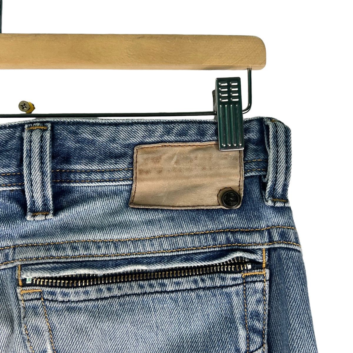 Diesel 🔥Distressed Denim Straight Cut Diesel Biker Punk Design Size US 34 / EU 50 - 10 Thumbnail