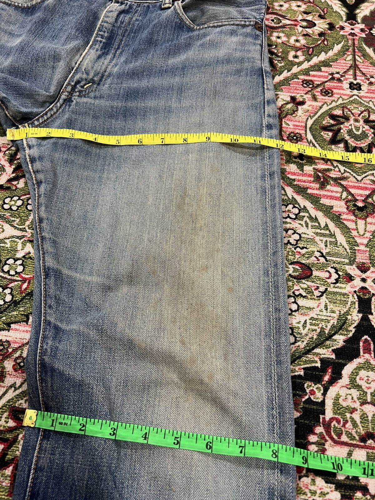 Levi's VINTAGE LEVIS 505 E LVC SELVEDGE DISTRESSED WASHED JEANS Size US 32 / EU 48 - 16 Thumbnail