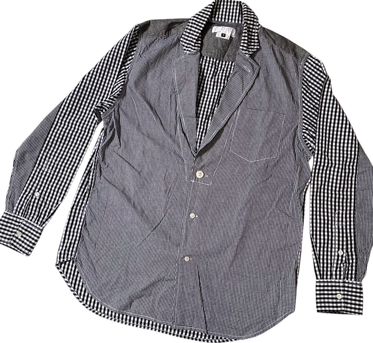 Comme des Garcons Ganryu cdg AD2013 hybrid plaid shirt blazer Size US M / EU 48-50 / 2 - 2 Thumbnail