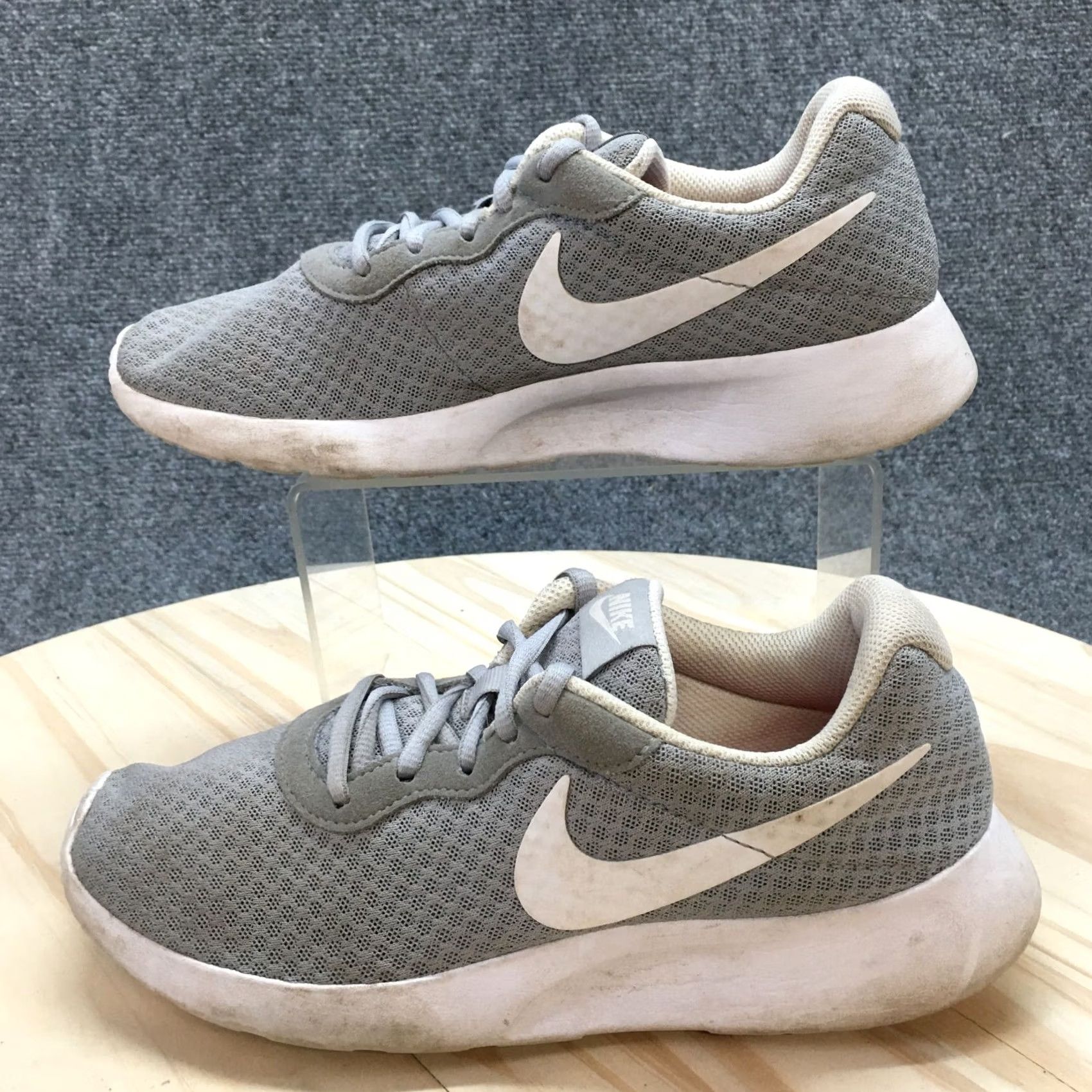 Nike Nike Tanjun Sneaker Womens 7.5 Gray Casual Athletic Lace Up - Shoes Size US 8 / IT 38 - 3 Thumbnail