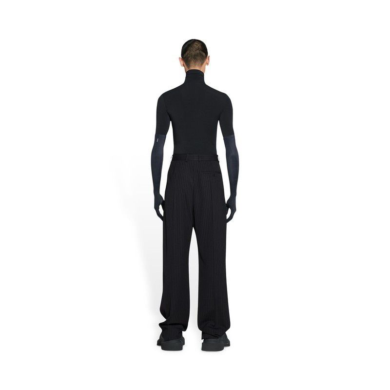 Balenciaga o1w1db10425 Large Fit Tailored Pant in Black Size US 30 / EU 46 - 6 Thumbnail