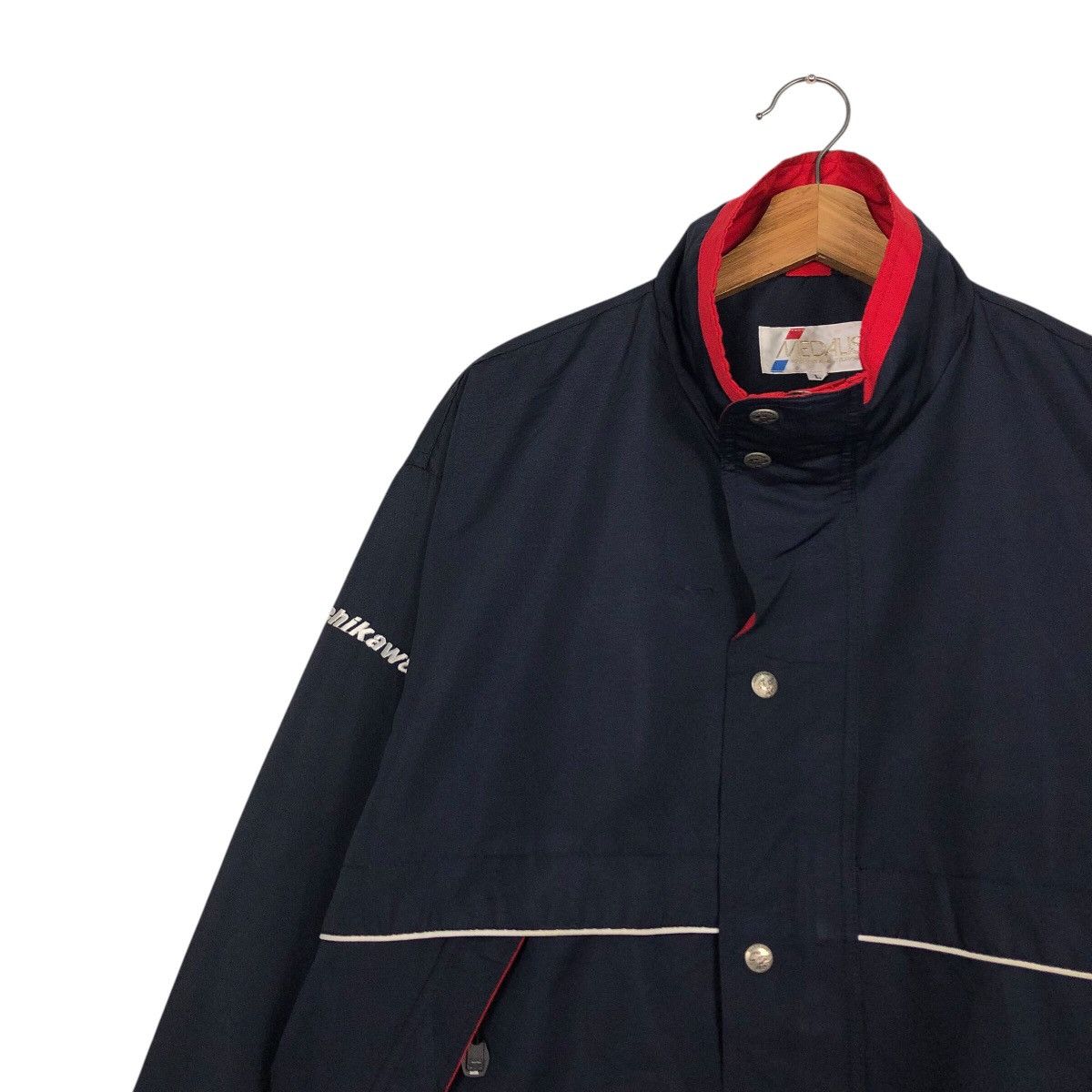 Vintage 📌Vintage Grand Prix 02 Bomber Jacket Racing Style Big Logo Size US L / EU 52-54 / 3 - 8 Thumbnail