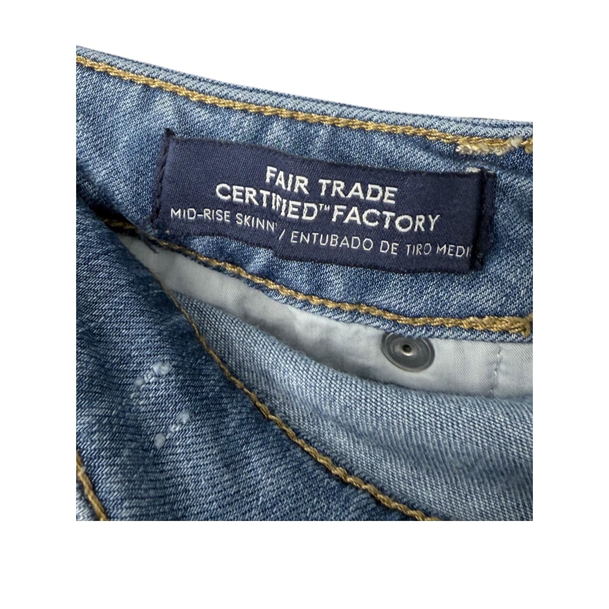 Other Universal Thread Jeans - Light Wash Skinny - Raw Hem -4- VGC Size 27" / US 4 / IT 40 - 5 Thumbnail