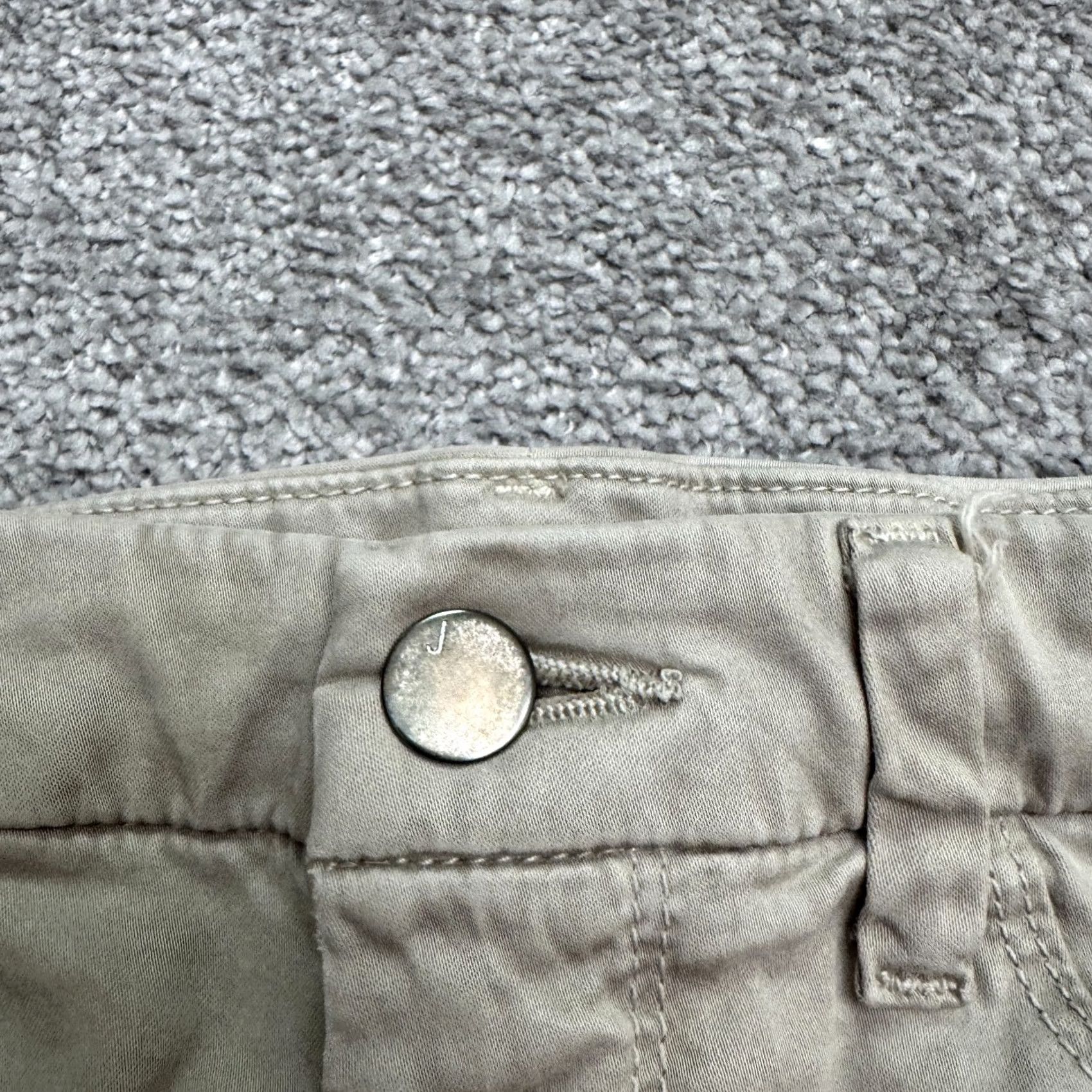 J Brand J Brand Jeans Anja Clean Cuffed Cropped Sateen Skinny Denim Womens 27 Beige City Grunge Streetwear River? Size 27" / US 4 / IT 40 - 3 Thumbnail