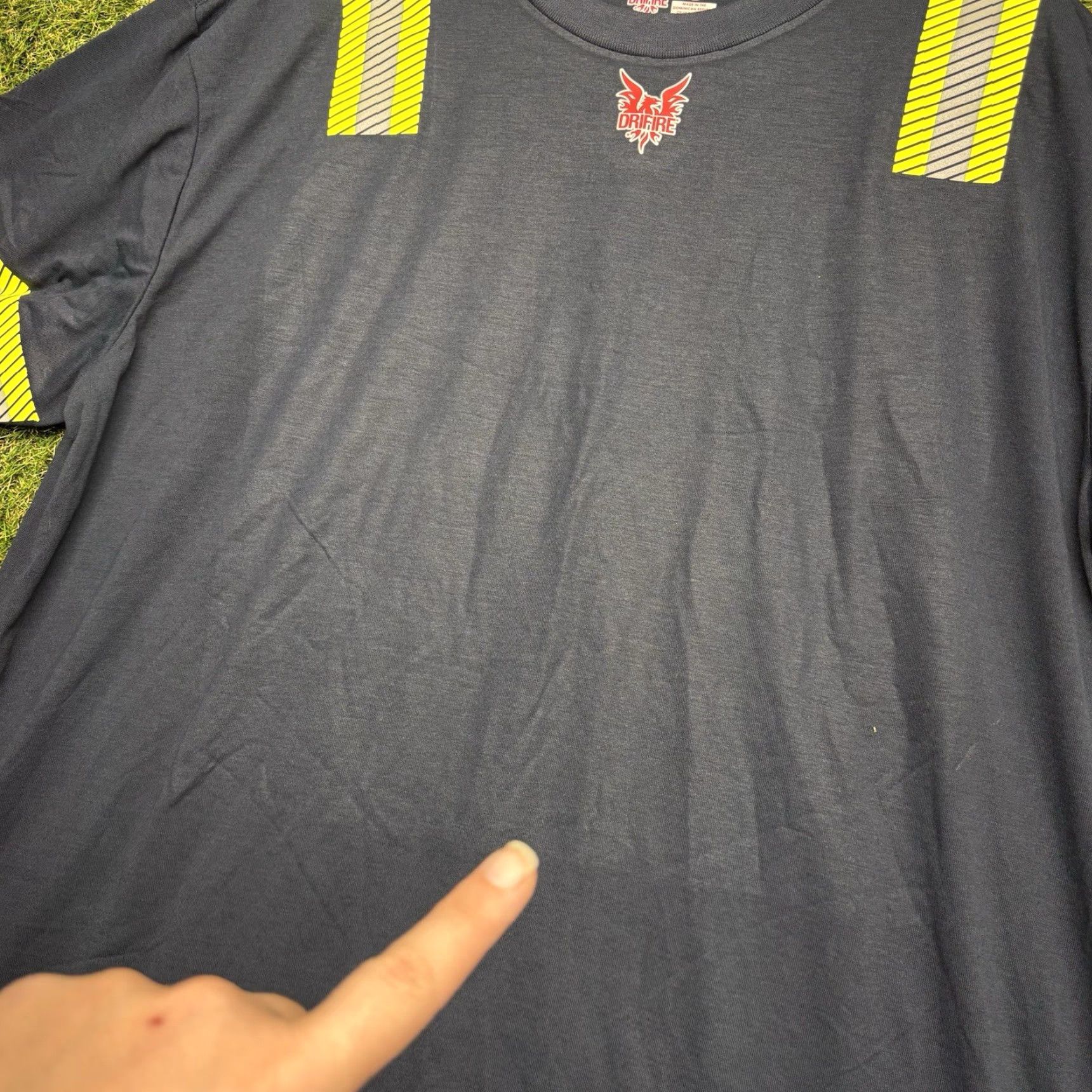 Vintage DriFire FR Shirt 2XL Mens Blue Short Sleeve T-Shirt Workwear Fire Resistant Reflective Size US XXL / EU 58 / 5 - 6 Thumbnail