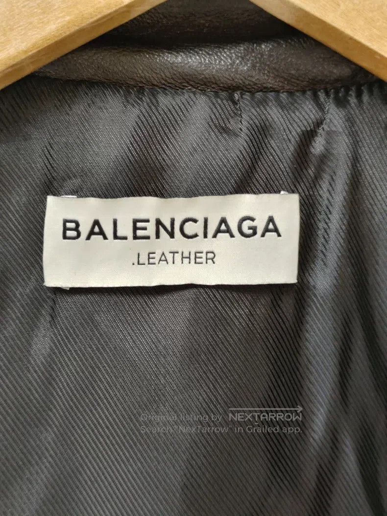 Balenciaga Balenciaga Black biker leather jacket Size S / US 4 / IT 40 - 7 Thumbnail