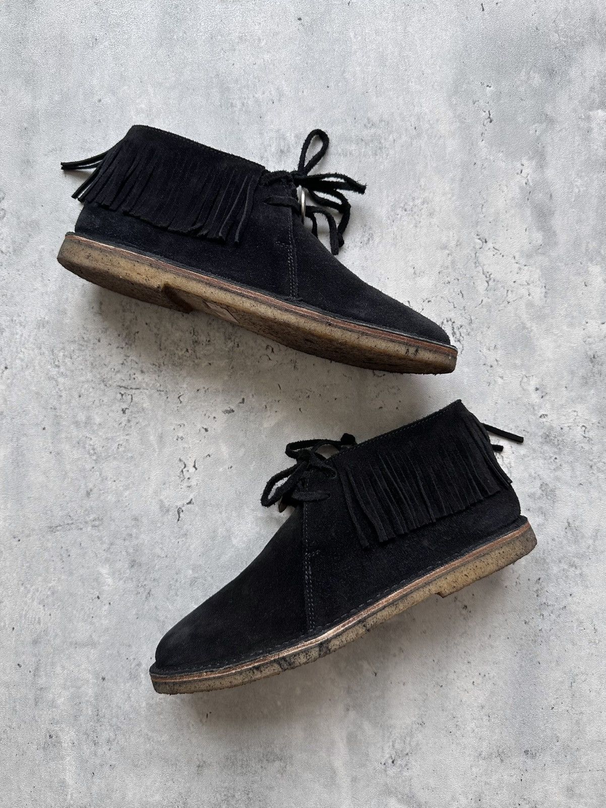 Saint Laurent Paris HEDI SLIMANE | NINO FRINGED BOOTS Size US 9 / EU 42 - 5 Thumbnail