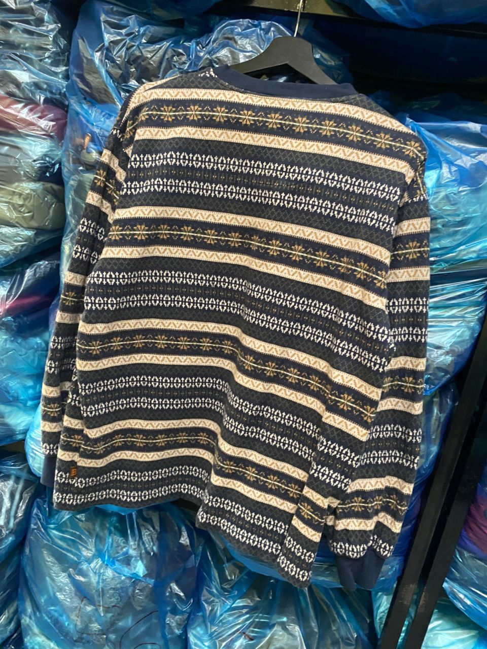 Balmain Vintage Balmain Paris Nordic Fair Isle Knit Henley Sweater Size US M / EU 48-50 / 2 - 9 Thumbnail