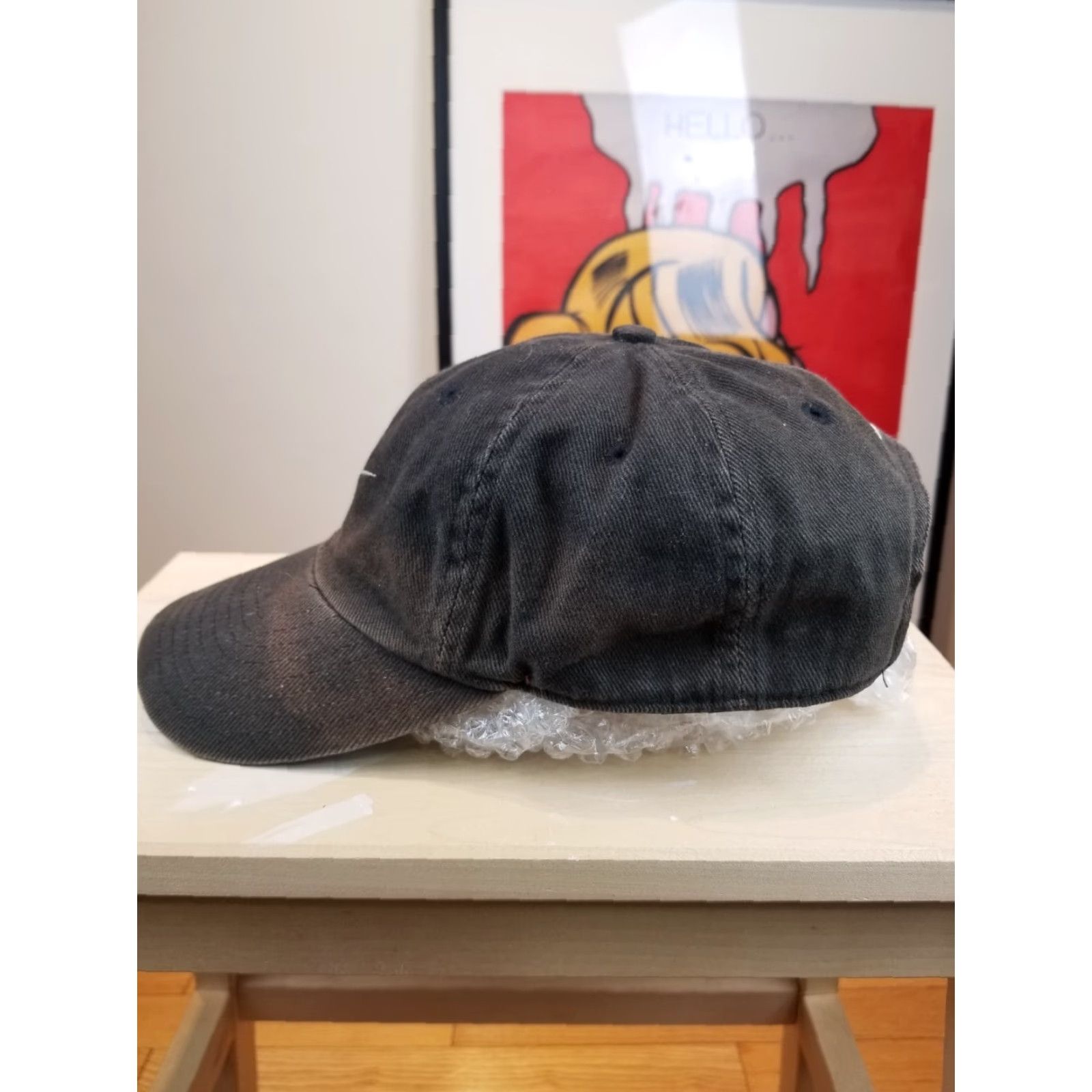 Nike VINTAGE NIKE BIG SWOOSH SUN FADED TRAVIS SCOTT BLACK HAT Cap Strapback L Adult Mens Size ONE SIZE - 2 Thumbnail