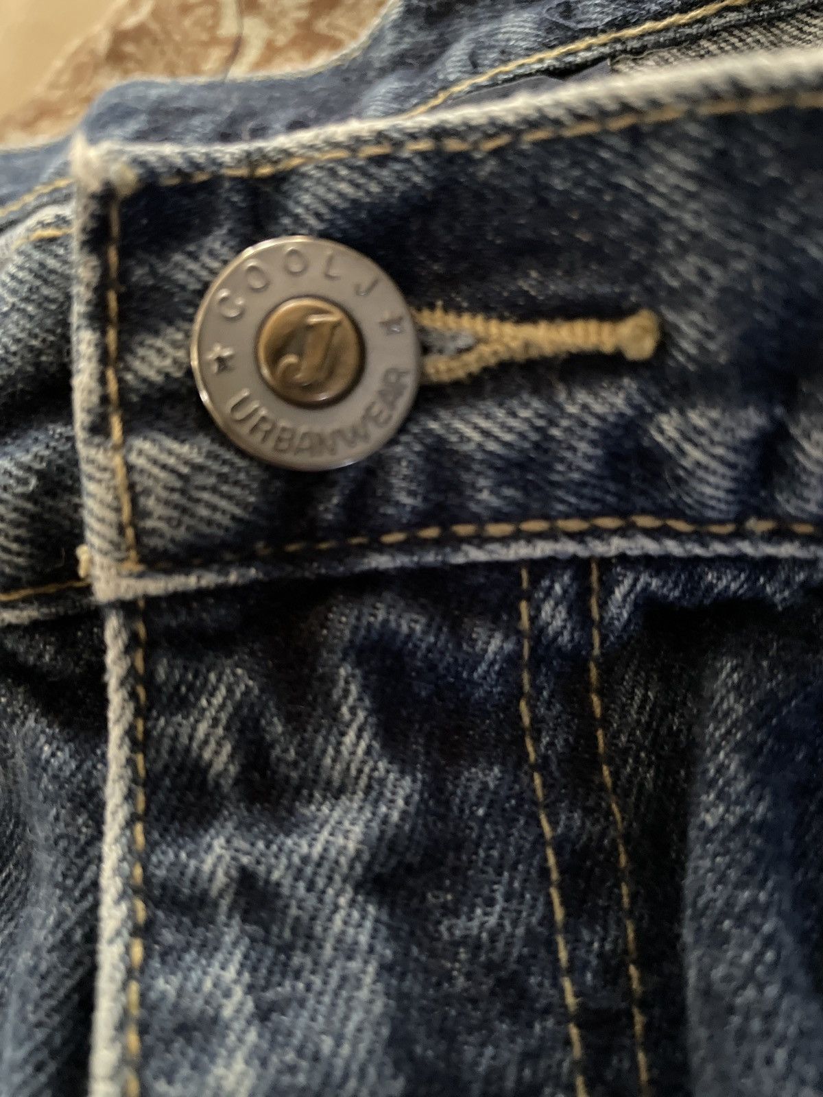 Designer × Vintage COOL J URBAN WEAR Blue Jean Denim Shorts Jorts waist cargo 🔥 Size US 34 / EU 50 - 6 Thumbnail