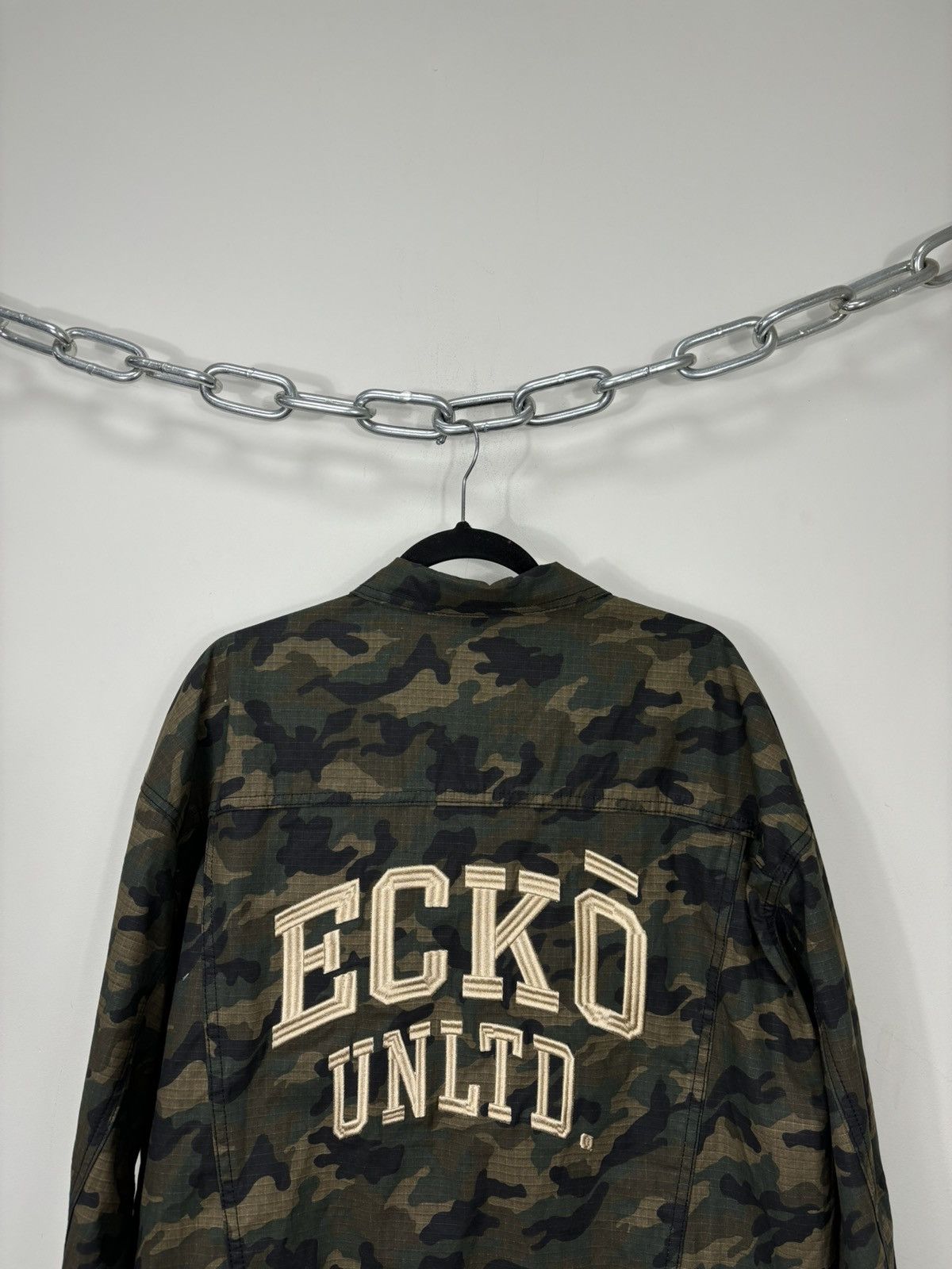 Ecko Unltd. Vintage Ecko Unltd. Y2K Embroidered Logo Hype Camo Jacket Size US L / EU 52-54 / 3 - 13 Thumbnail
