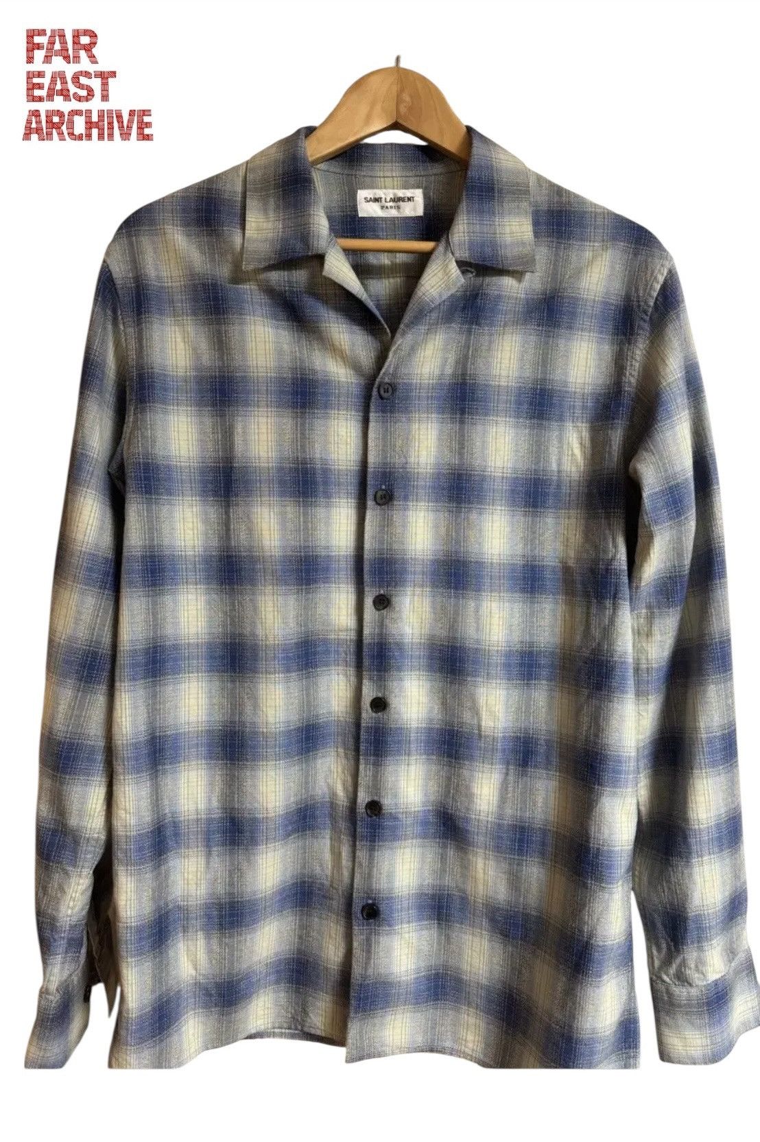 Saint Laurent Paris Saint Laurent Hedi Slimane Flannel Shirt Size US M / EU 48-50 / 2 - 1 Thumbnail
