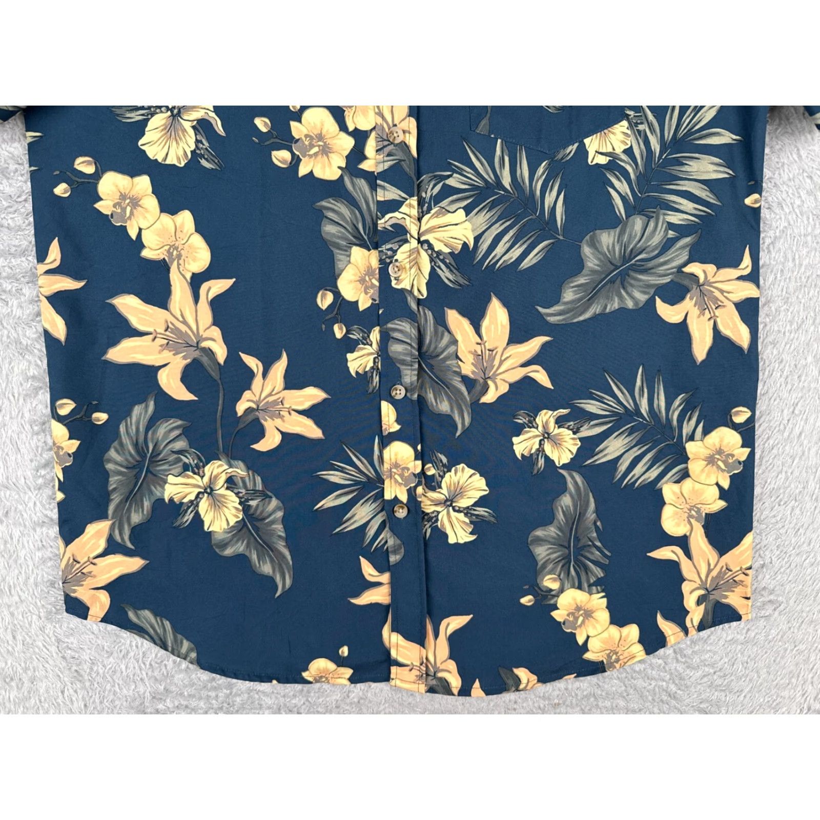 Lapointe Seapointe Shirt Men Medium Blue Yellow Floral Button-Up Hawaiian Size US M / EU 48-50 / 2 - 5 Thumbnail