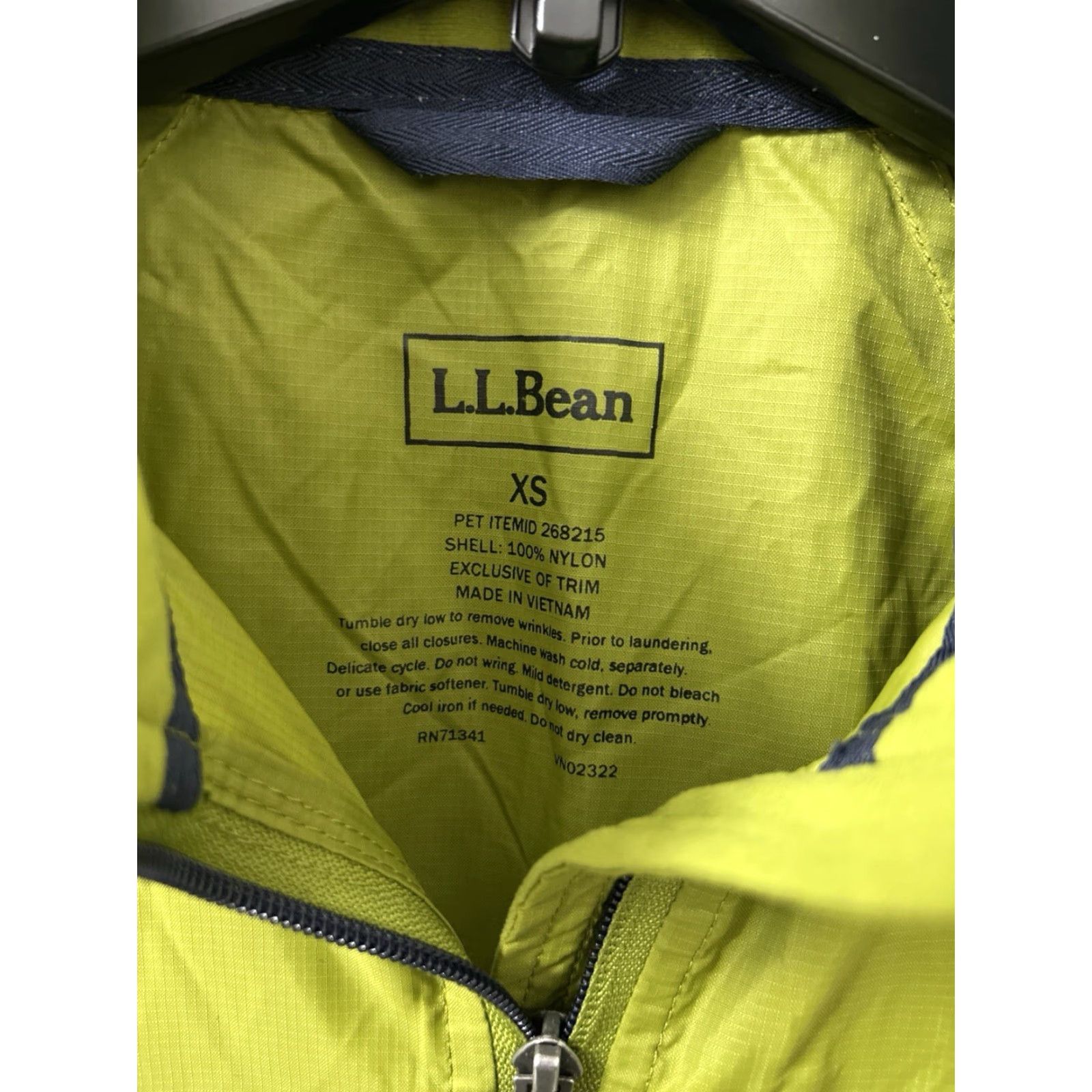 Vintage VINTAGE LL Bean Jacket Womens XS Green Full Zip Lightweight Hooded Windbreaker 268215 Size XS / US 0-2 / IT 36-38 - 5 Thumbnail