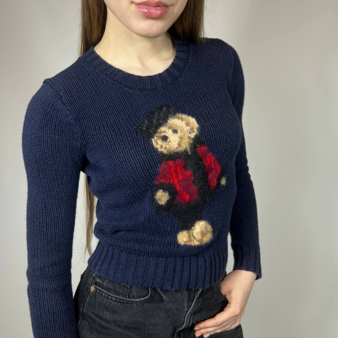 Polo Ralph Lauren Polo Ralph Lauren Bear Rare 3D Big Logo Knit Sweater Size XS / US 0-2 / IT 36-38 - 1 Thumbnail
