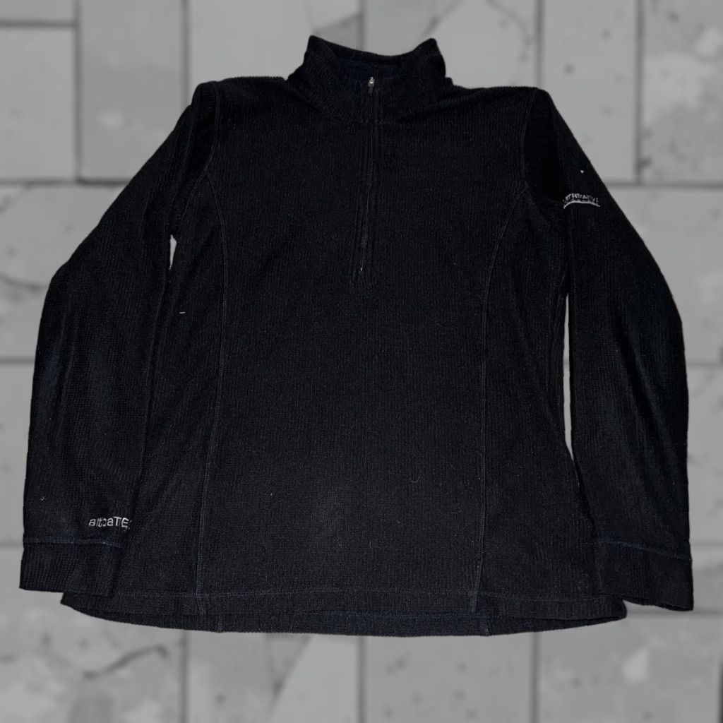Kathmandu VINTAGE Kathmandu 100% Polyester Black Half Zip Pullover Thermal Womens Size M Black Women Shirt Size M / US 6-8 / IT 42-44 - 1 Thumbnail