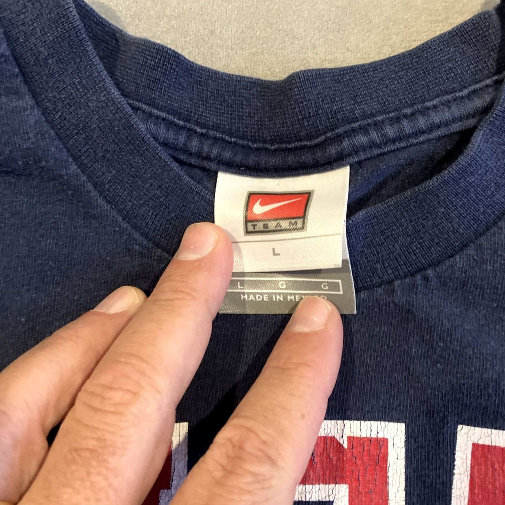 Nike VINTAGE Nike Team USA Basketball Legends T Shirt Blue Large Men's Size US L / EU 52-54 / 3 - 2 Thumbnail