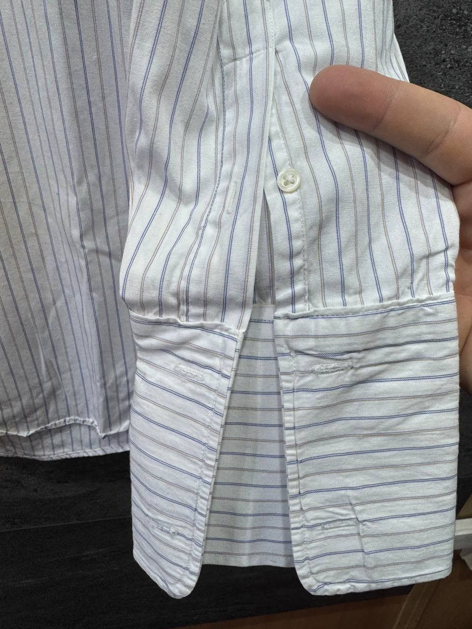 Christian Dior Monsieur Christian Dior Monsieur Vintage Striped Button Up Shirt Size US L / EU 52-54 / 3 - 8 Thumbnail