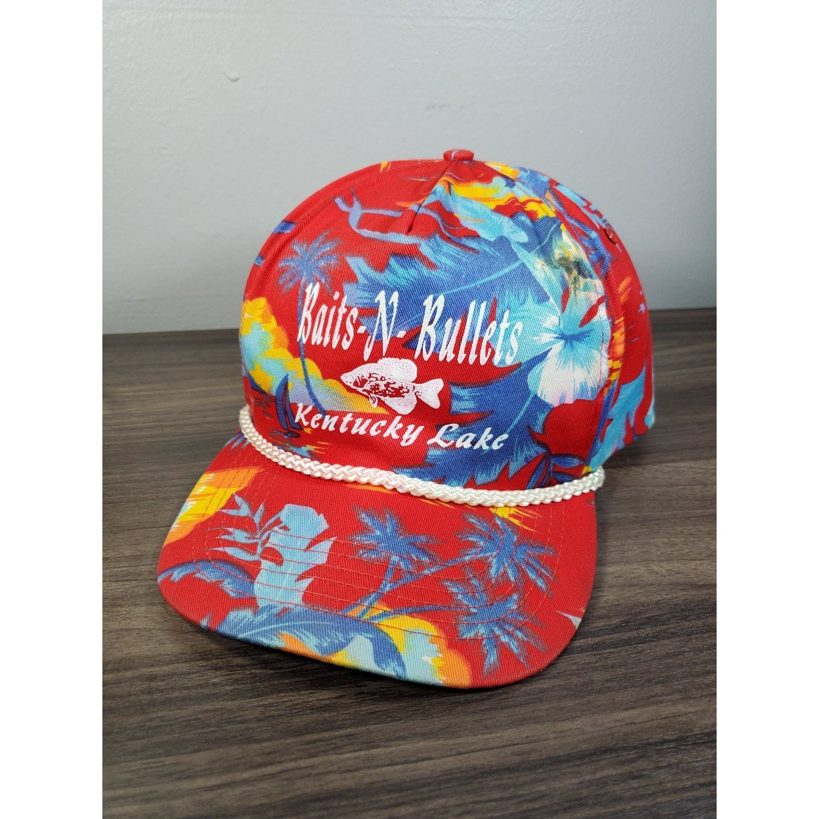 Vintage Baits N Bullets Kentucky Lake Hat Floral Fish Snapback Cap Size ONE SIZE - 8 Thumbnail